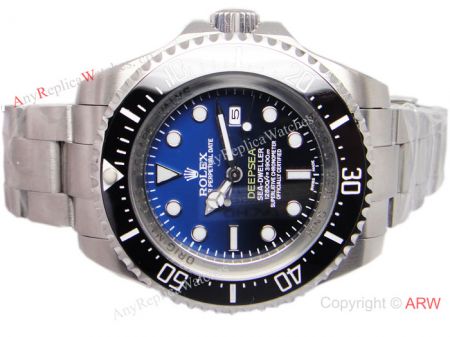 Replica Rolex Deepsea D-Blue dial watch 44mm 16660 Rolex