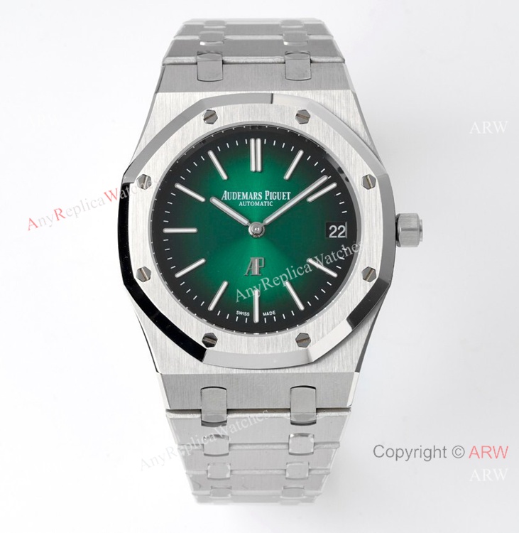 New Audemars Piguet Royal Oak Green Dial Swiss Made High End Replica Watches 39mm (1)