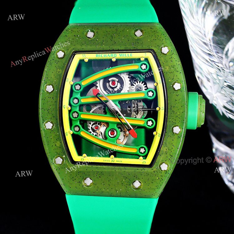 Green Richard Mille RM 59-01 Yohan Blake Tourbillon Watch (1)