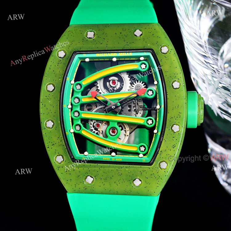 Green Richard Mille RM 59-01 Yohan Blake Tourbillon Watch (8)