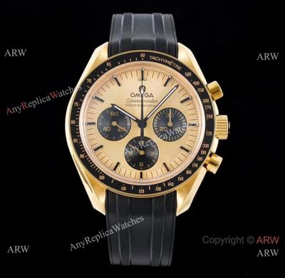 2022 New Omega Speedmaster Moonwatch Moonshine Gold 42mm Watch Super Clone