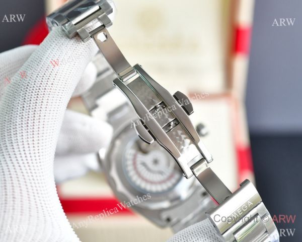 Replica Omega Seamaster Aqua Terra Bucherer Blue Dial Steel Watch (4)