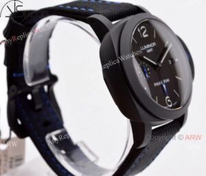 New ! VSF Swiss Panerai Luminor GMT Bucherer Blue PAM 1176 Watch Ceramic Case (2)