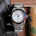 Replica New Tudor Black Bay GMT Pepsi Bezel Watch 42mm White Face (7)