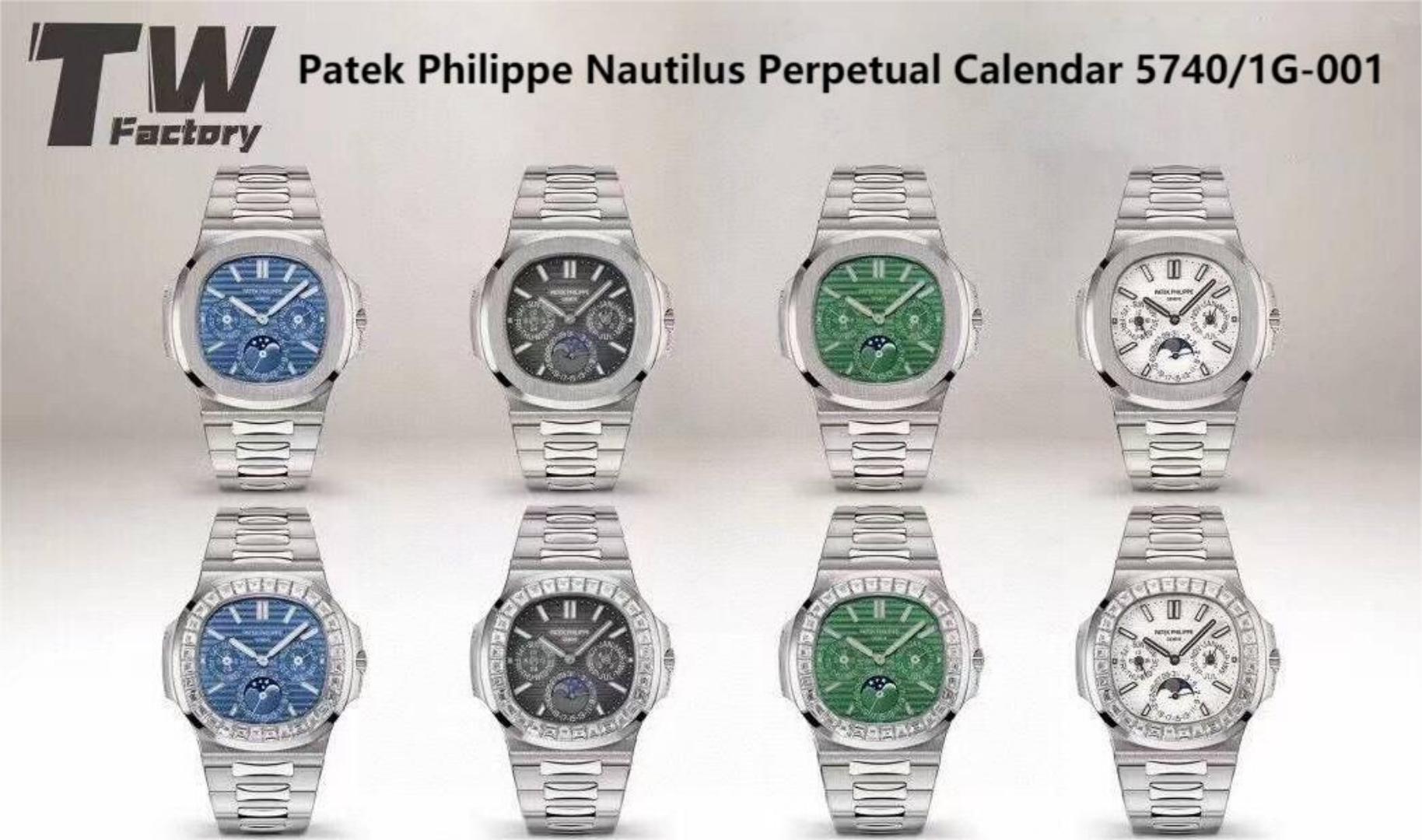 TWF Patek Philippe Nautilus Perpetual Calendar 57401G-001 Swiss Grade Cal.240 Watches (1)