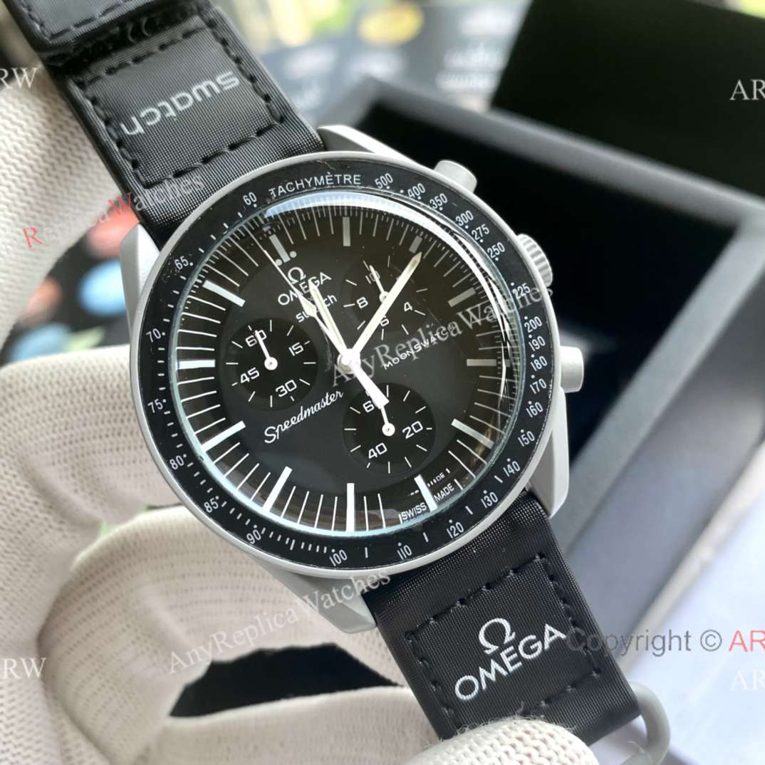 Replica Swatch x Omega Reach For The Planets Bioceramic Moonswatches (13)