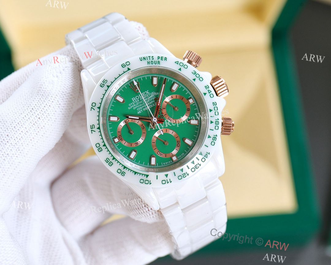 Replica AET Remould Rolex Daytona Full-Ceramic Strap Watches (12)