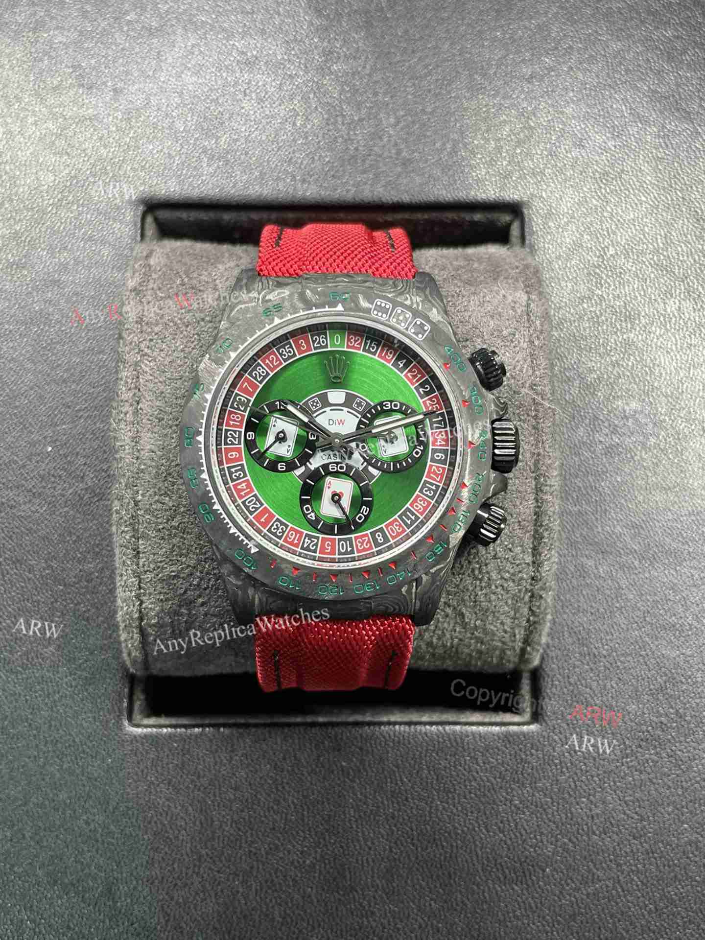 New Replica Diw Rolex Daytona Carbon Fiber DD4130 (10)