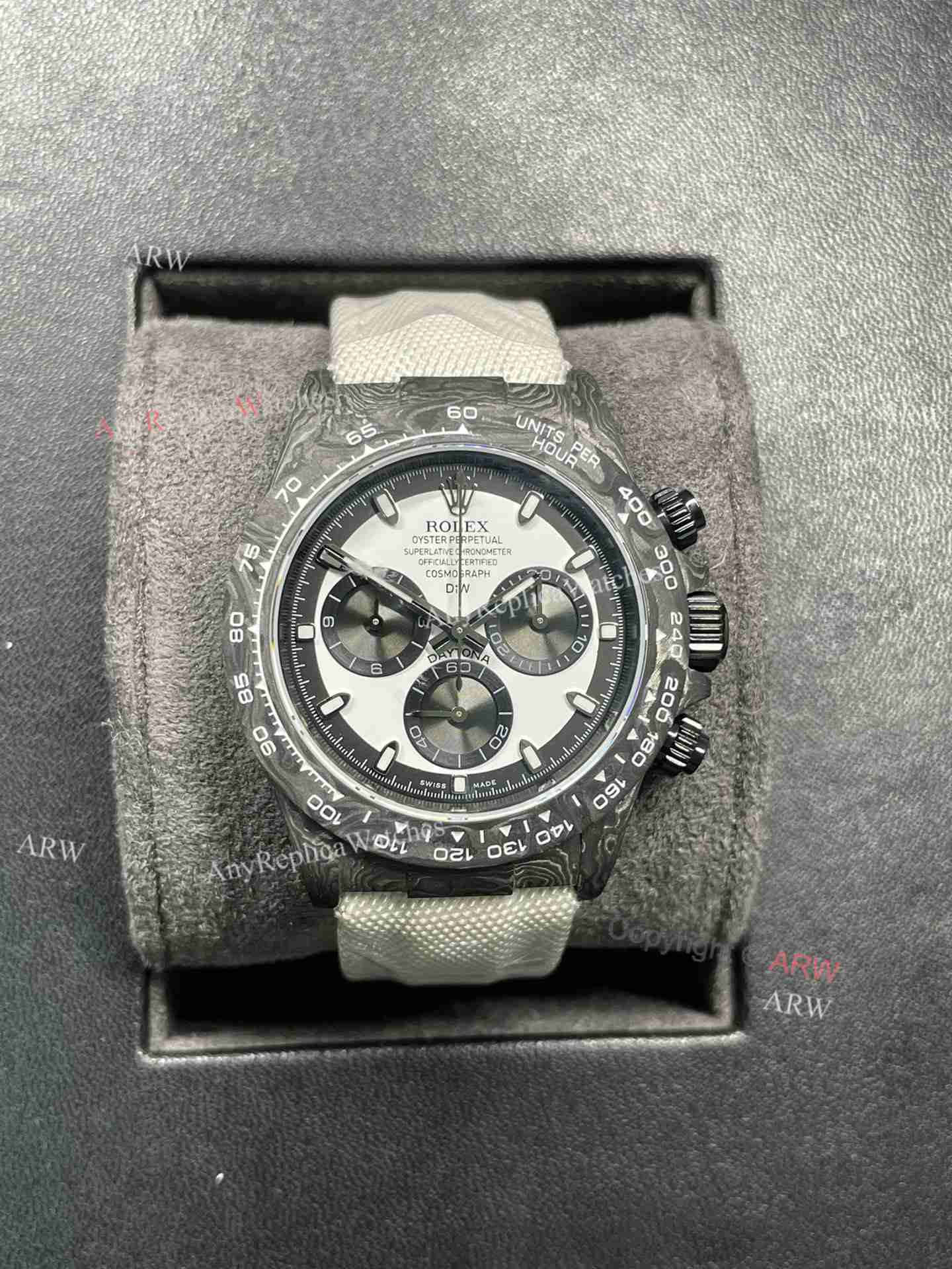 New Replica Diw Rolex Daytona Carbon Fiber DD4130 (15)
