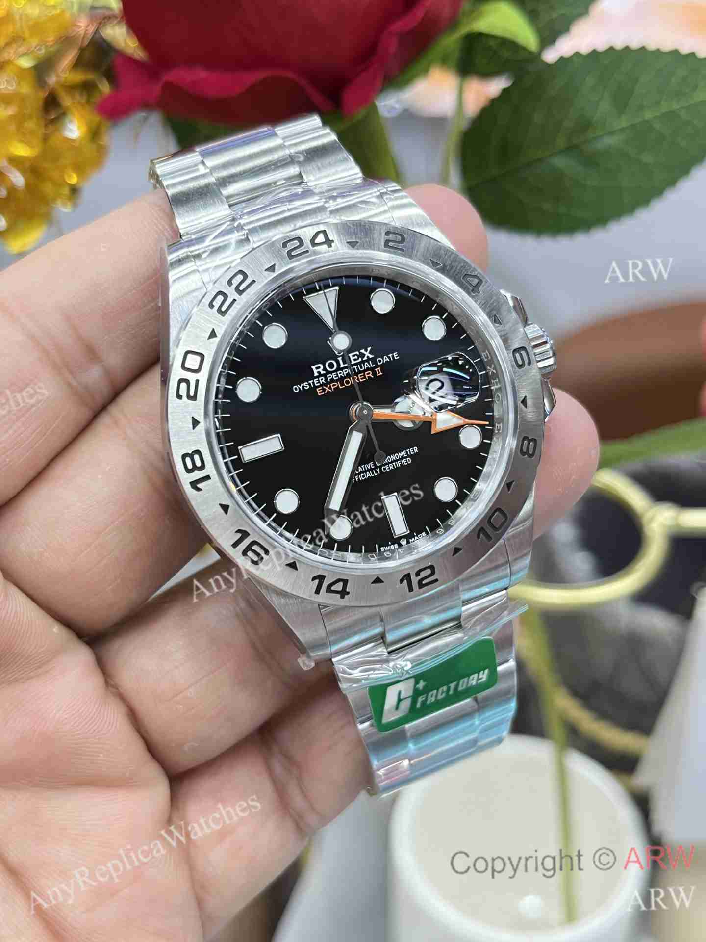 C+ Factory Rolex Explorer ii New Black Dial Cal (5)