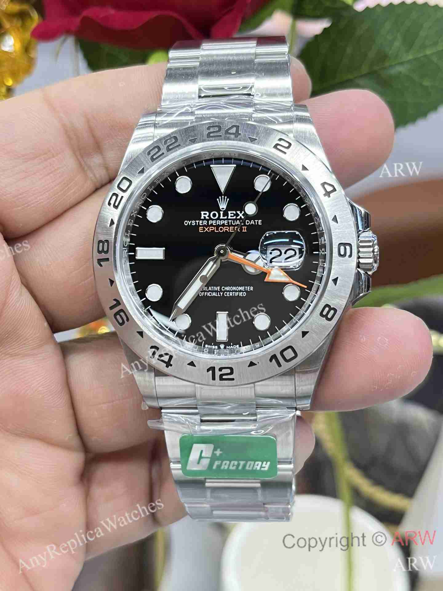 C+ Factory Rolex Explorer ii New Black Dial Cal (6)