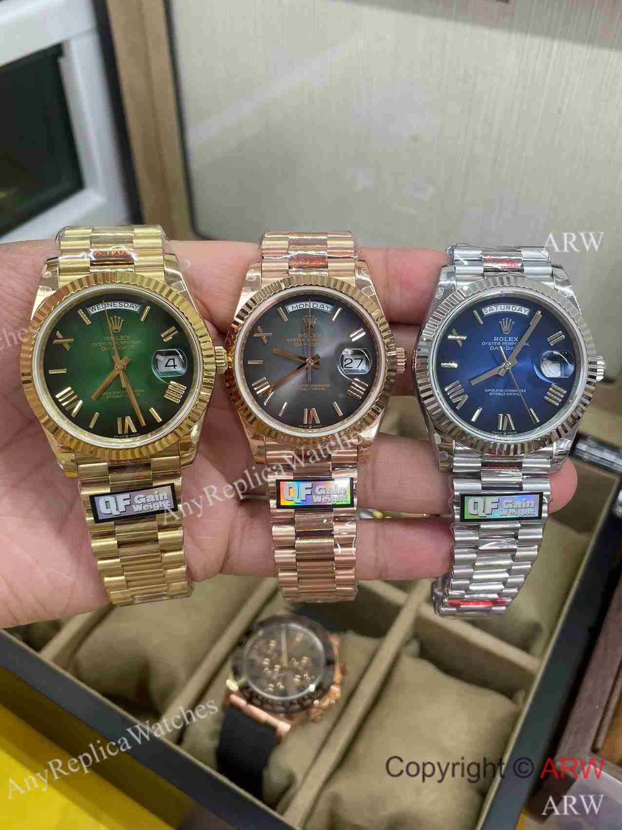 QF rolex day date ombre dial gain weight (1)