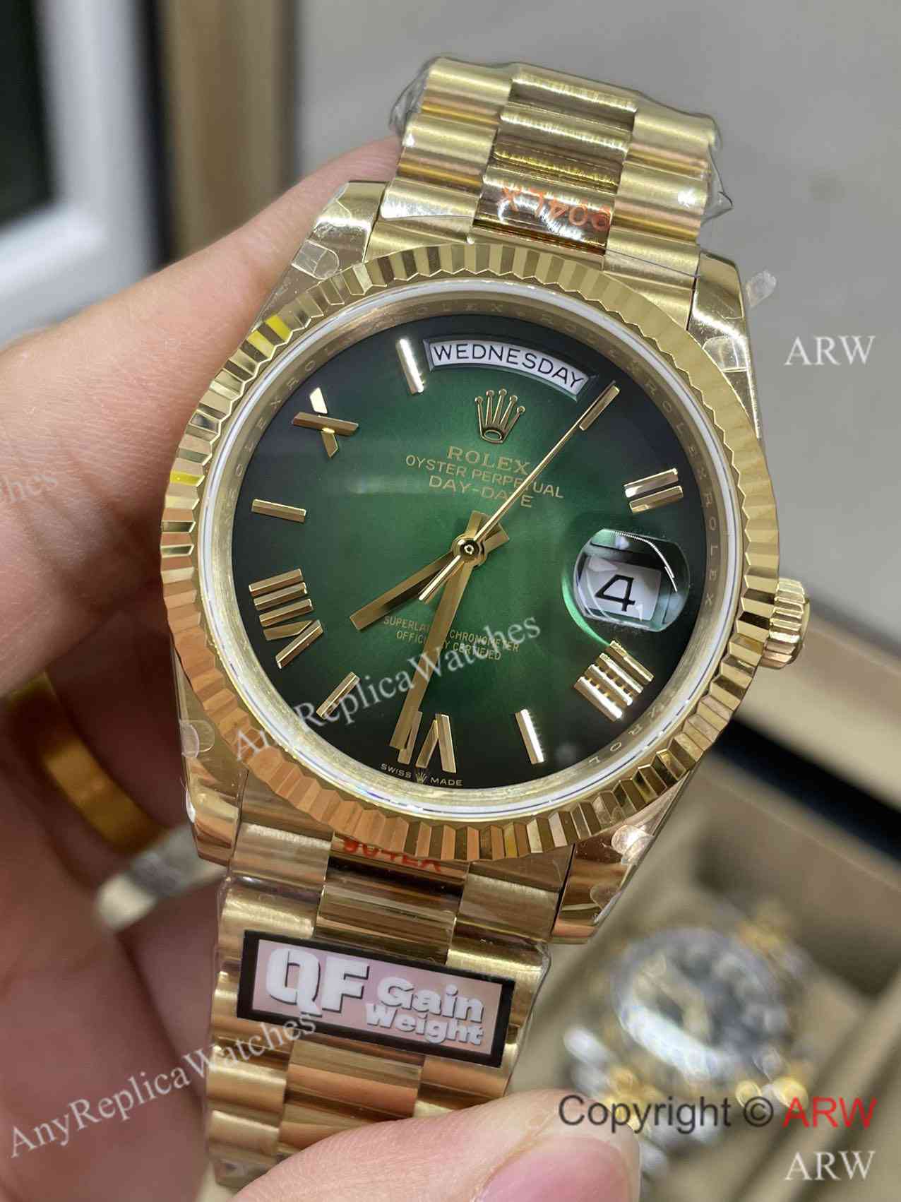 QF rolex day date ombre dial gain weight (11)