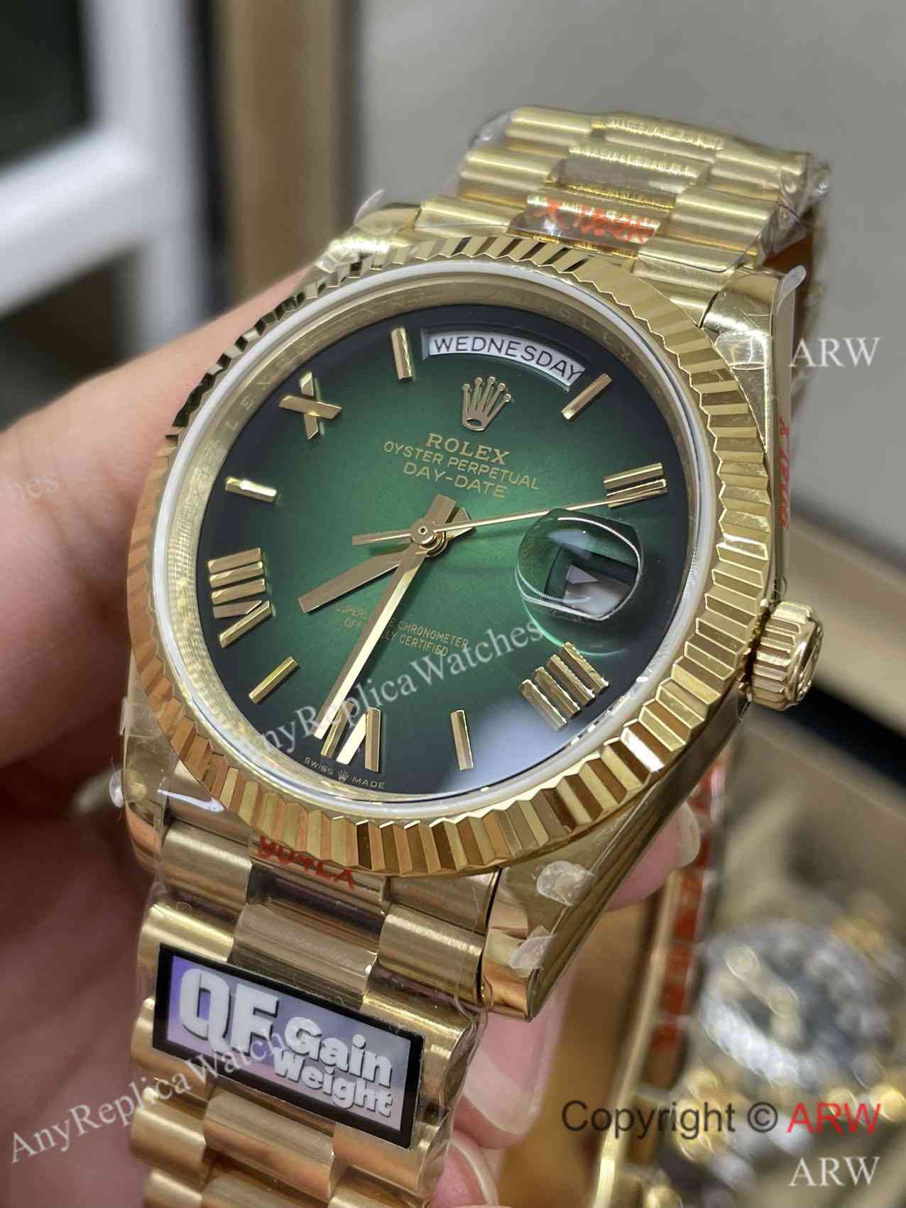 QF rolex day date ombre dial gain weight (12)