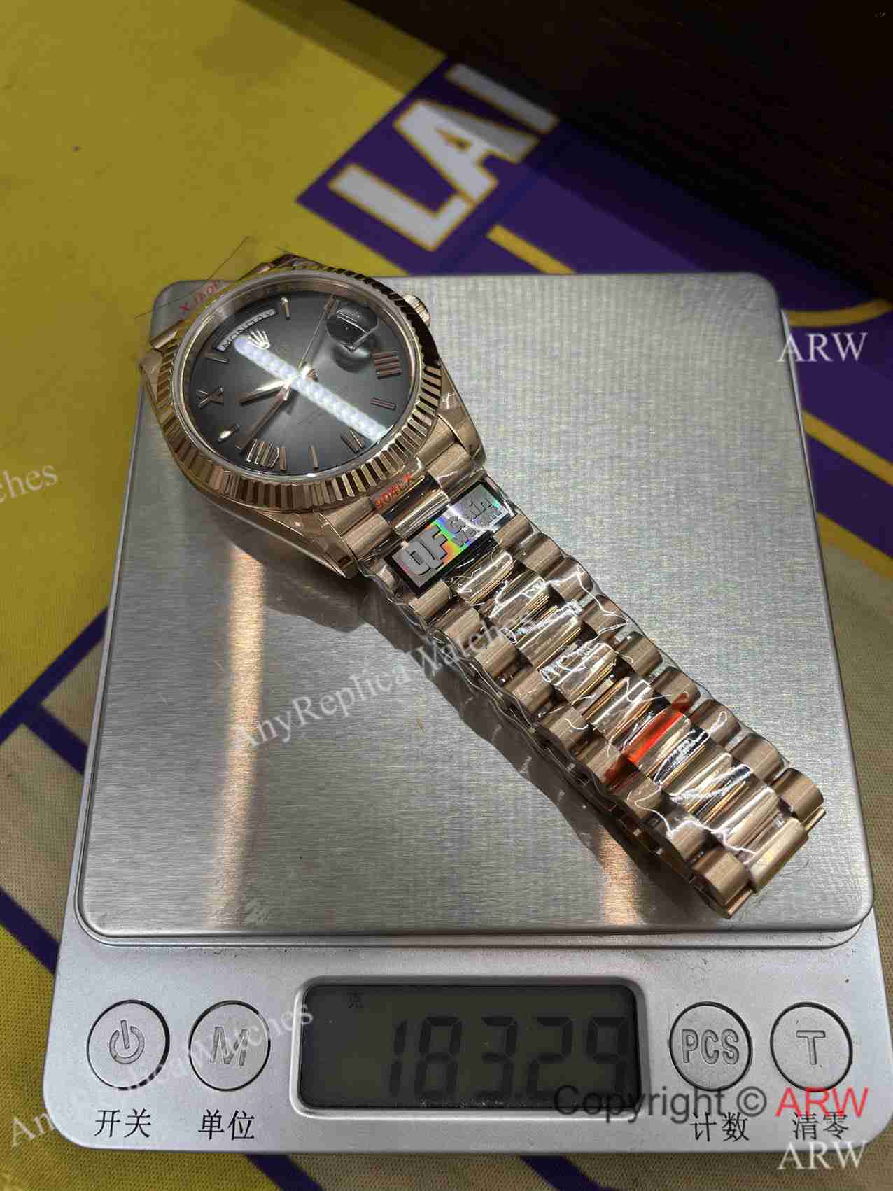 QF rolex day date ombre dial gain weight (9)