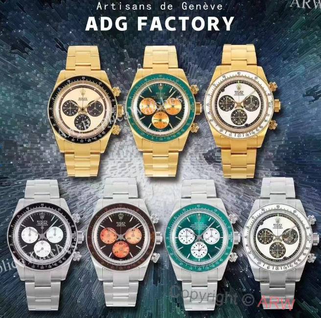 ADGF rolex neon daytona green lume 4130 watch (1)