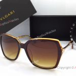 2017 Copy BVLGARI Brown Sunglasses BV Replica Sunglasses