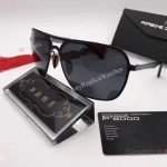 2017 New Porsche Design P8806 Sunglasses Brown Lens Gold&Black Frame unisex (3)
