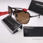 2017 New Porsche Design P8806 Sunglasses Brown Lens Gold&Black Frame unisex (4)