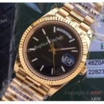 replica-rolex-day-date-40-228235-2017-ew-yellow-gold-black-diagonal-dial-swiss-3255