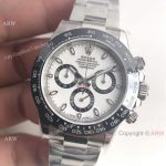 Noob Swiss 4130 Rolex Daytona White Dial Ceramic Bezel Watch (8)