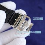 Swiss 7750 IWC Portuguese Copy Watch Black Dial Arabic Markers Silver Bezel (9)