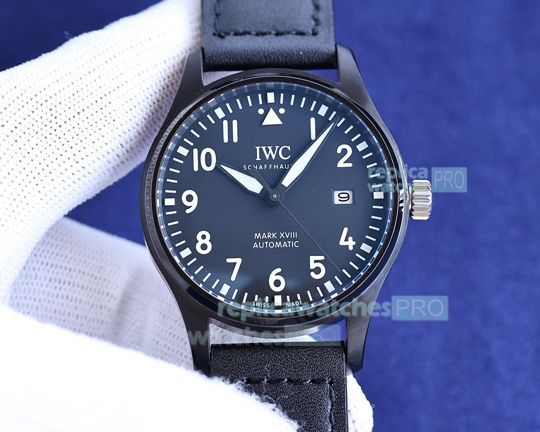 Swiss 9015 Replica IWC Pilot's Watch Mark XVII MKS White Dial Titanic Case 40mm (2)