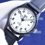 Swiss 9015 Replica IWC Pilot's Watch Mark XVII MKS White Dial Titanic Case 40mm (7)